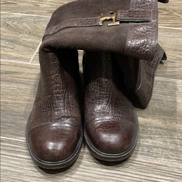 Brown Tory Burch Corey boots sz 8 - Picture 5 of 7